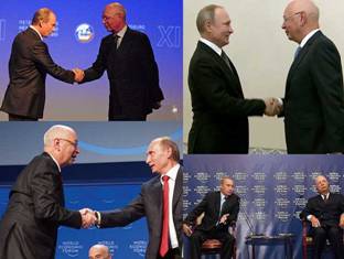 Vladimir Putin and Klaus Schwab globalists and big friends